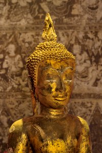 Buddha-bilde i Ayutthaya-stil (forgylt bronse)