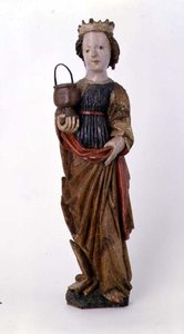 Treskulptur av Saint Dorothy fra Kassa av School Slovakian