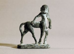Iberisk kunst: skulptur av en kentaur 6.-4. århundre f.Kr. (bronse)