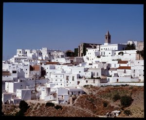 Utsikt over Vejer de la Frontera, Andalusia, Spania av School Spanish