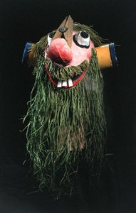 Carnival Mask, God of the Rhine (papier mache) av School Swiss