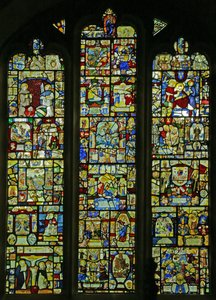 Tilbakestill sveitsiske paneler (farget glass) av Swiss School
