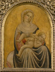 Jomfru og barn, ca. 1420 (tempera på panel) av School Tuscan