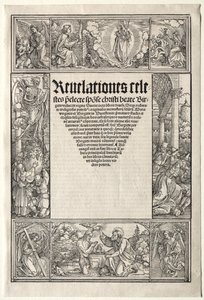 Grens - med Kristi dåp av School of Albrecht Dürer