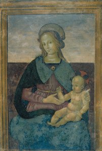 Jomfru og barn av School of Perugino