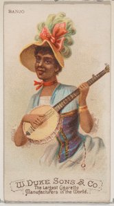 Banjo, fra Musical Instruments-serien N82 for Duke-sigaretter, 1888., 1888.