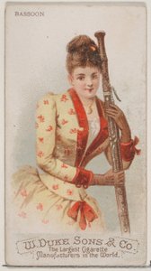 Fagott, fra Musical Instruments-serien N82 for Duke-sigaretter, 1888., 1888.