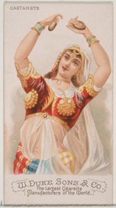 Castanets, fra Musical Instruments-serien N82 for Duke-sigaretter, 1888., 1888.