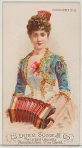 Concertina, fra Musical Instruments-serien N82 for Duke-sigaretter, 1888., 1888.