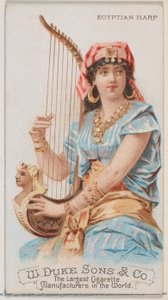 Egyptisk harpe, fra Musical Instruments-serien N82 for Duke-sigaretter, 1888., 1888.