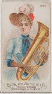 Tuba, fra Musical Instruments-serien N82 for Duke-sigaretter, 1888., 1888.