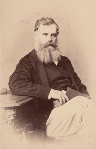 Portrett av Thomas Oldham 1816-1878, før 1876. av Schwarzchild and Co