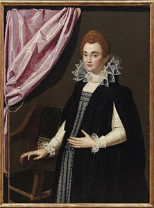""Portrett av Marie de Medici (1575-1642)"" Peinture de Scipione Pulzone (1550-1598) - 1594 - Olje på lerret - Dim 132,1x96,5 cm Privat samling av Scipione Pulzone