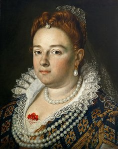 Portrett av Bianca Cappello 1548-1587, storhertuginne av Toscana, 1585-1586