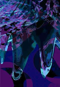 Artichoke_abst_vert3b (digital) av Scott J. Davis
