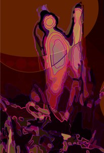 Artichoke_abst_vert6a (digital) av Scott J. Davis