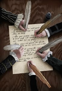 Equivocation, 2015 (skrapebrett, digitalt fargelagt) av Scott McKowen