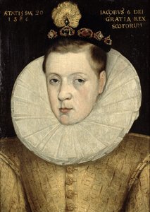 Portrett av James VI av Skottland, senere James I av England (1566-1625) 1586