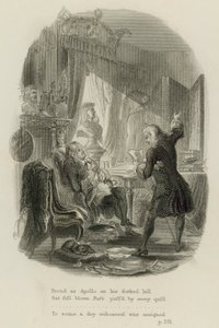 Scene fra Epistel til Dr Arbuthnot, av Alexander Pope (gravering)