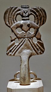 Art Scythian (Scythian sivilisasjon eller Scythia): bronsetankpynt fra Ukraina, 5. - 3. århundre f.Kr. St. Petersburg, Eremitagemuseet av Scythian