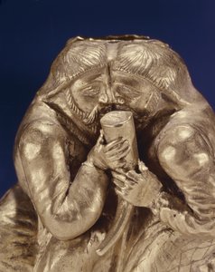 Plakett som viser to skytere som deler en drink (gull) (detalj av 343170) av Scythian
