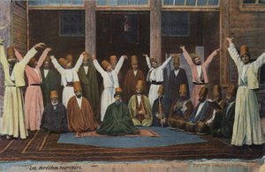 Wirbelnde Derwische, Konstantinopel, Türkei von Sebah & Joaillier