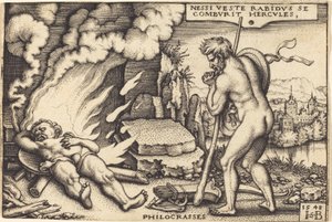 Herkules død av Sebald Beham