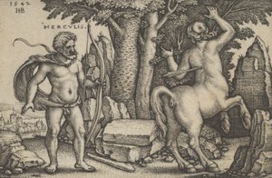 Hercules Killing Nessus, fra The Labours of Hercules, 1542.