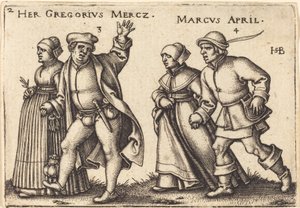 mars og april av Sebald Beham