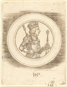 Medalje til kong Ferdinand av Ungarn og Böhmen av Sebald Beham
