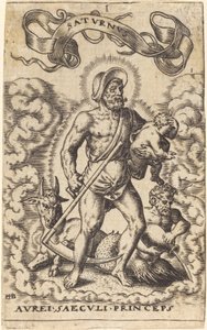 Saturn av Sebald Beham