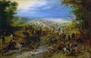 Angrep på et vogntog, ca. 1612