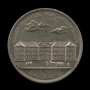 Inselspital, Bern [revers], 1818. av Sebastian Burger