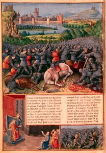 Scener fra det første korstoget, 1096-1099 c1490 av Sebastian Marmoret