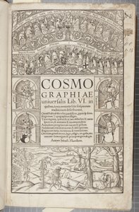 Tittelside til Cosmographia, 1544