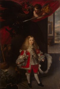 Portrett av Charles II av Spania som barn, 1667-1670 av Sebastian de Herrera Barnuevo
