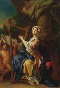 St. Cecilia, 1733 (olje på kobber)