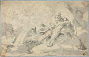 Hercules og Cacus av Sebastiano Galeotti