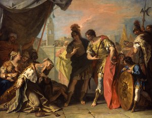 Alexander og familien til Darius, ca. 1708-1710 av Sebastiano Ricci