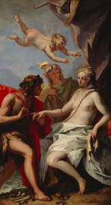 Bacchus og Ariadne (olje på lerret) av Sebastiano Ricci