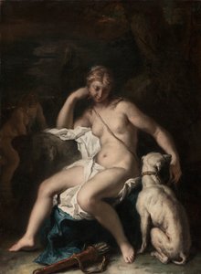 Diana and her Dog, ca. 1717-20 (olje på lerret) av Sebastiano Ricci