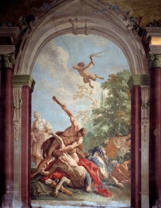 Herakles og kentauren Nessos - Fresco