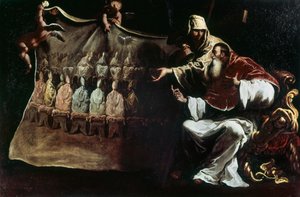 Pave Paul III inspirert av tro til å innkalle konsilet i Trent av Sebastiano Ricci