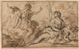 Engelen viser seg for Hagar og Ismael av Sebastiano Ricci