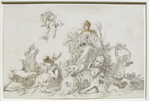 Triumf av Venezia av Sebastiano Ricci