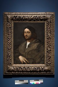 Portrait of a Man, ca. 1516-20 (olje på panel, overført fra panel) av Sebastiano del (c.1485 1547) Piombo