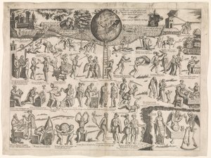 Denne verden er som et bur fullt av dårer Questo Mondo è come una gabbia de matti (tittel på objekt) av Sebastiano di Re