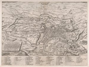 Mirror of Roman Magnificence: Utsikt over Roma fra nord, 1561., 1561. av Sebastiano di Re