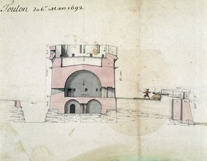 Befestning av Toulon av Vauban 03.06.1692 av Sebastien Le Prestre de Vauban