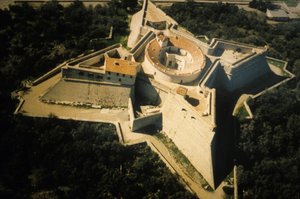 Firkantet fort i Antibes, befestning av Vauban (1600-tallet).